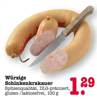 E-Center Würzige schinkenkrakauer Angebot