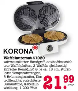 E-Center Korona waffelautomat 41020 Angebot