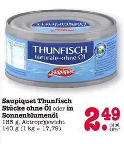 E-Center Saupiquet thunfisch stücke ohne öl Angebot