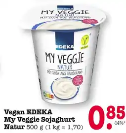 E-Center Edeka my veggie sojaghurt natur Angebot