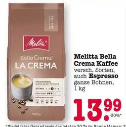 E-Center Melitta bella crema kaffee Angebot