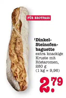 E-Center Dinkel-steinofenbaguette Angebot