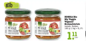 E-Center Edeka bio my veggie veganer brotaufstrich Angebot