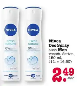E-Center Nivea deo spray fresh natural Angebot