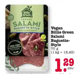 E-Center Billie green vegan salami baguette-style Angebot