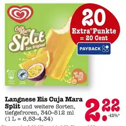 E-Center Langnese eis cuja mara split Angebot