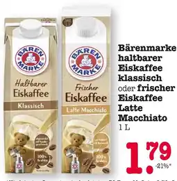 E-Center Bärenmarke haltbarer eiskaffee klassisch Angebot