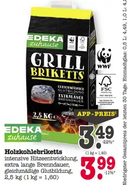 E-Center Edeka zuhause holzkohlebriketts Angebot
