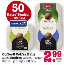 E-Center Coffeeb coffee balls lungo bio Angebot