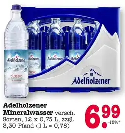 E-Center Adelholzener mineralwasser Angebot