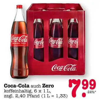 E-Center Coca-cola coca-cola auch zero Angebot