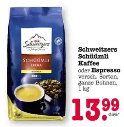 E-Center Schweitzers schüümli kaffee Angebot