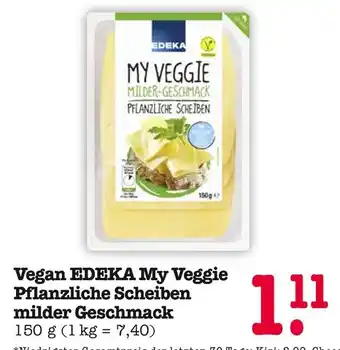 E-Center Edeka my veggie pflanzliche scheiben milder geschmack Angebot