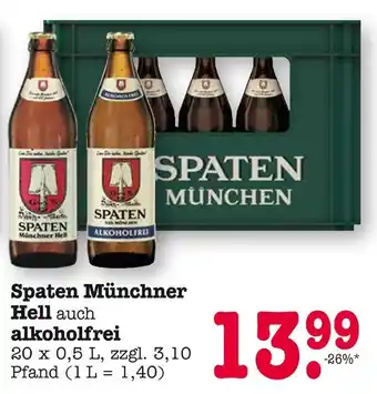 E-Center Spaten spaten münchner hell Angebot