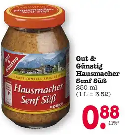 E-Center Gut & günstig hausmacher senf süß Angebot