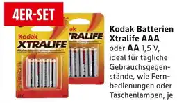 E-Center Kodak batterien xtralife aaa oder aa Angebot