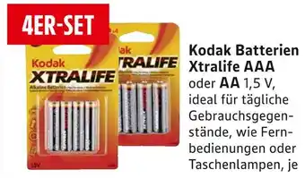 E-Center Kodak batterien xtralife aaa oder aa Angebot