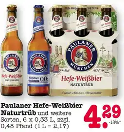 E-Center Paulaner hefe-weißbier naturtrüb Angebot