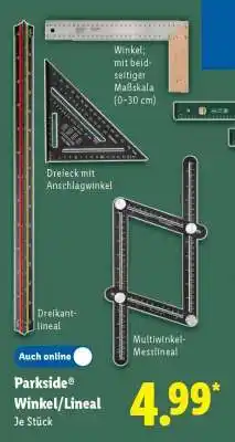 Lidl Parkside Winkel/Lineal Angebot