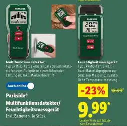 Lidl PARKSIDE Multifunktionsdetektor/Feuchtigkeitsmessgerät Angebot