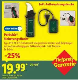 Lidl Parkside Sicherungsfinder Angebot