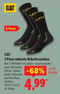Lidl CAT 3 Paar robuste Arbeitssocken Angebot