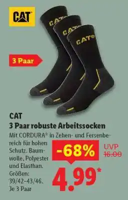 Lidl CAT 3 Paar robuste Arbeitssocken Angebot