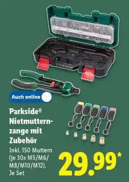 Lidl PARKSIDE Nietmutternzange mit Zubehör Angebot