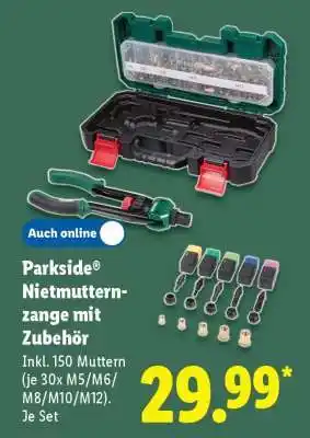 Lidl PARKSIDE Nietmutternzange mit Zubehör Angebot