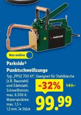 Lidl PARKSIDE Punktschweißzange Angebot