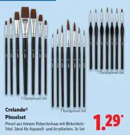 Lidl Crelando Pinselset Angebot