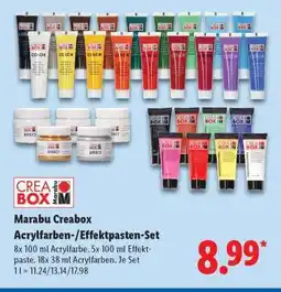 Lidl MARABU CREABOX Acrylfarben-/Effektpasten-Set Angebot