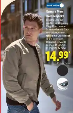 Lidl Esmara Men Bomberjacke Angebot