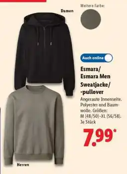 Lidl Esmara/EsMara Men Sweatjacke/-pullover Angebot