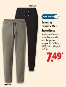 Lidl Esmara/ Esmara Men Sweathose Angebot