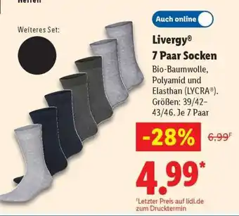 Lidl Livergy 7 Paar Socken Angebot