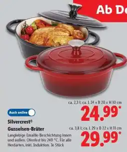 Lidl Silvercrest Gusseisen-Bräter Angebot