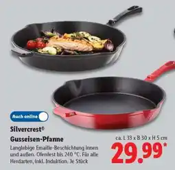 Lidl Silvercrest Gusseisen-Pfanne Angebot