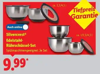 Lidl Silvercrest Edelstahl-Rührschüssel-Set Angebot