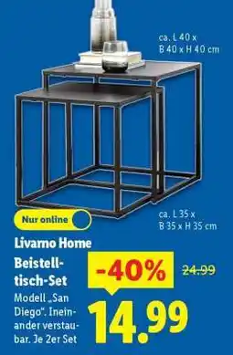 Lidl Livarno Home Beistelltisch-Set Angebot