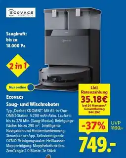 Lidl ECOVACS Saug- und Wischroboter Angebot