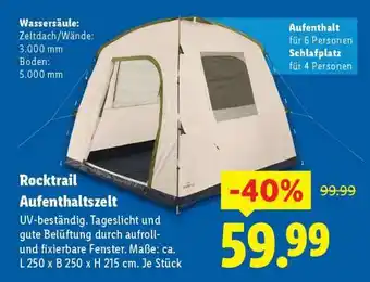 Lidl Rocktrail Aufenthaltszelt Angebot