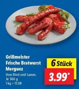 Lidl Grillmeister Frische Bratwurst Merguez Angebot