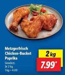 Lidl Metzgerfrisch Chicken-Bucket Paprika Angebot