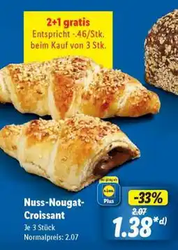 Lidl Nuss-Nougat-Croissant Angebot