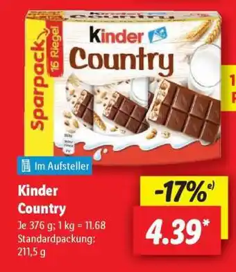 Lidl Kinder Country Angebot