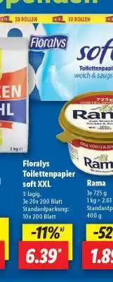 Lidl Florays Toilettenpapier soft XXL Angebot