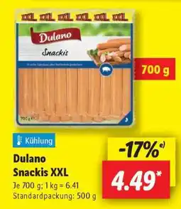 Lidl Dulano Snackis XXL Angebot