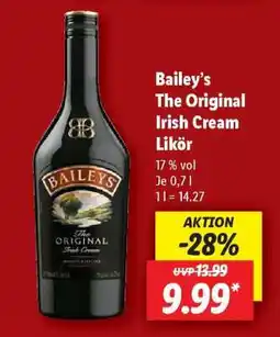 Lidl Bailey’s The Original Irish Cream Likör Angebot