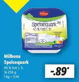 Lidl Milbona Speisequark Angebot